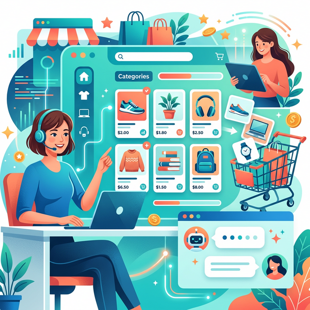 assistente AI retail e-commerce